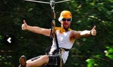 Jungle flight zip line